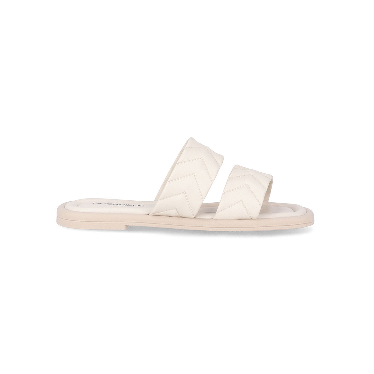Flat dos tiras anchas con diseño en relieve – Manoele