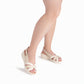 Slingback tres tiras engarzadas al centro – Cecilia