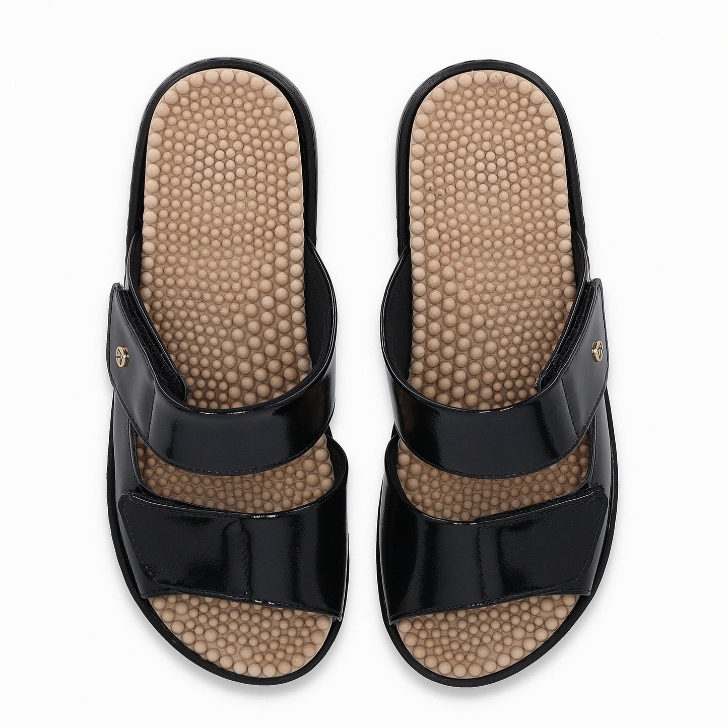 Sandalia cuña media con dos tiras  – SPA