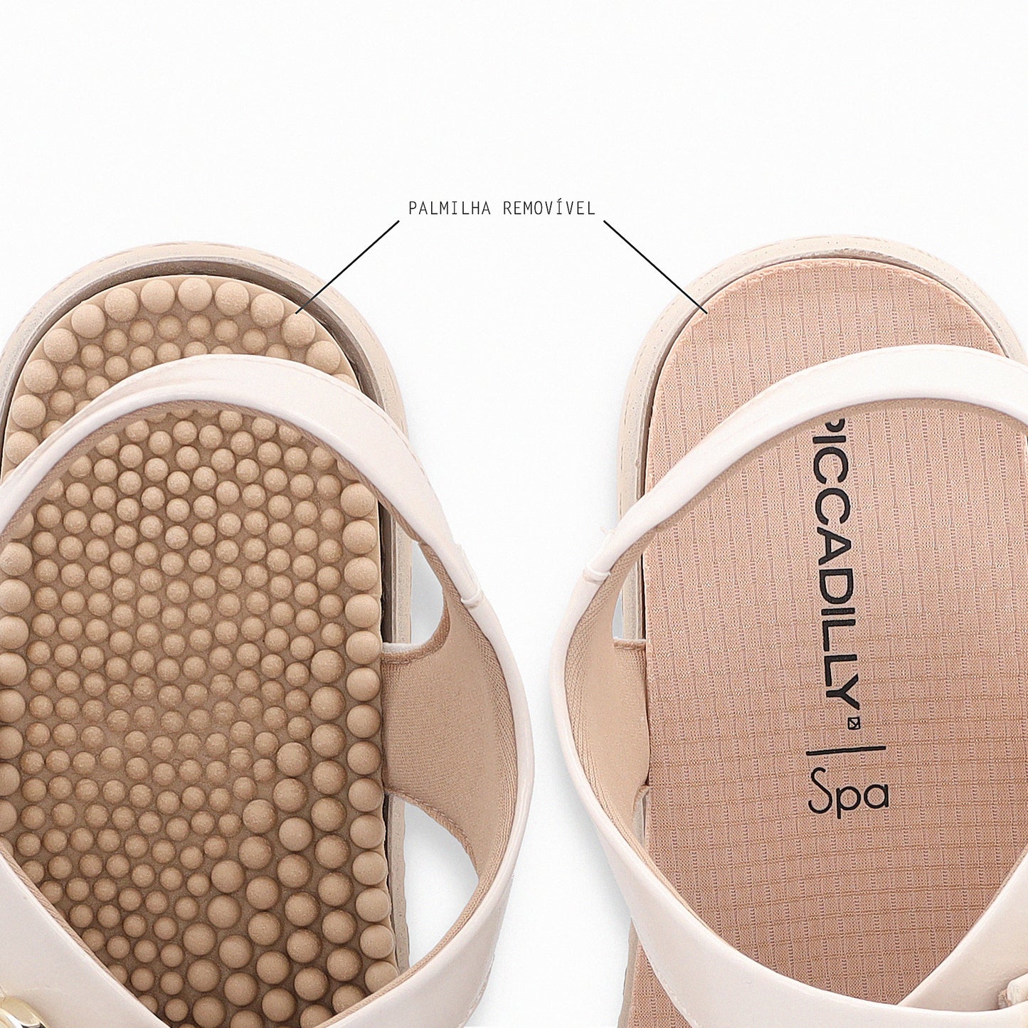 Sandalia cuña media con tiras entrelazadas y velcro – SPA