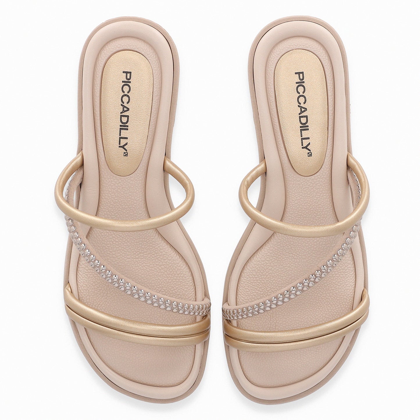 Sandalia casual con tiras delgadas y detalles metálicos – Taila