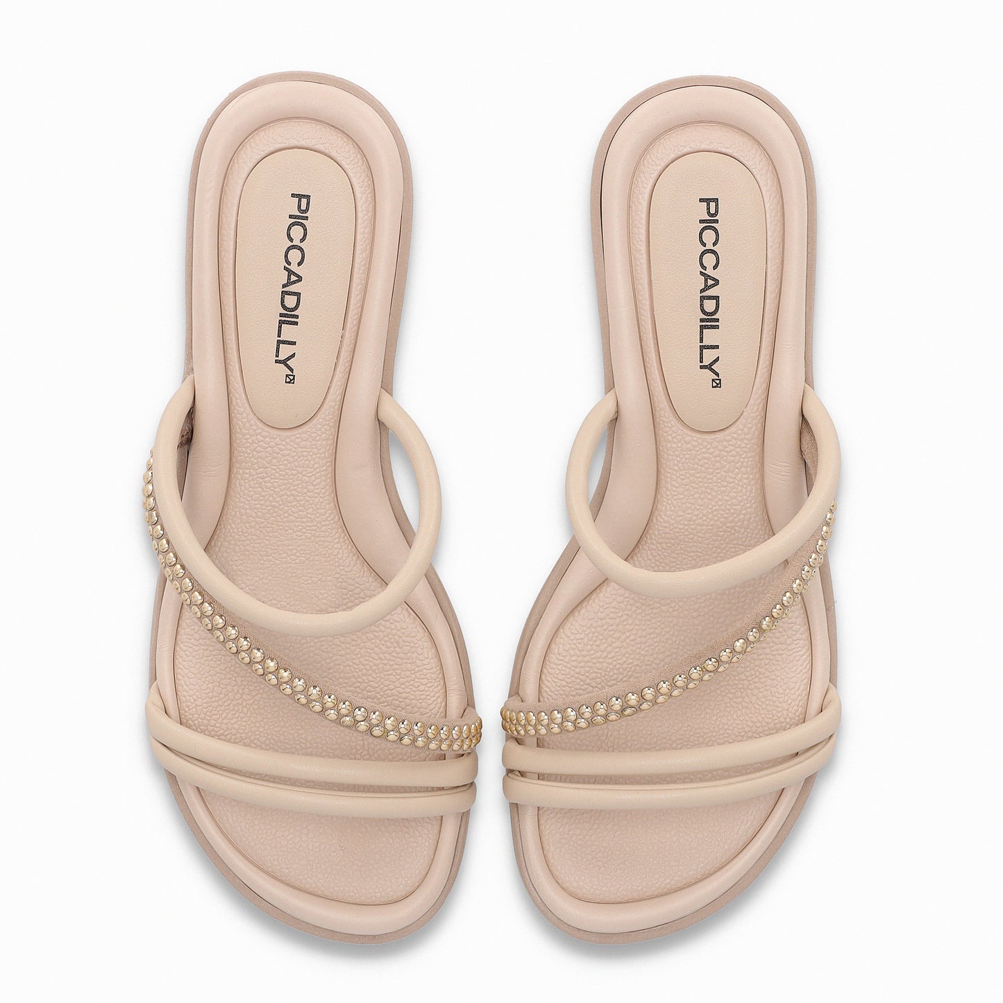 Sandalia casual con tiras delgadas y detalles metálicos – Taila