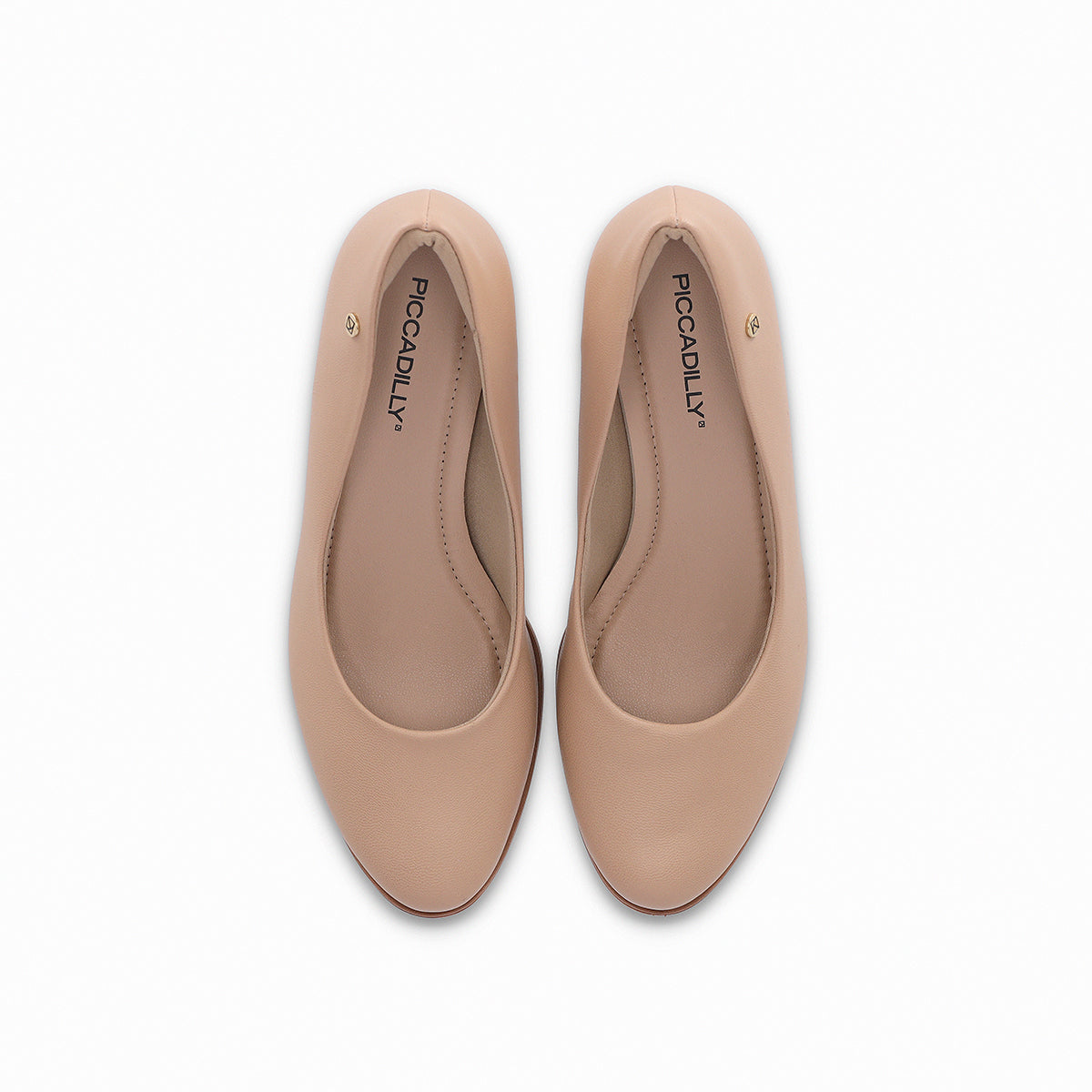 Zapatillas tacón medio de 5 cm con textura efecto piel y suela super adherente para mujer color nude plantilla cómoda
