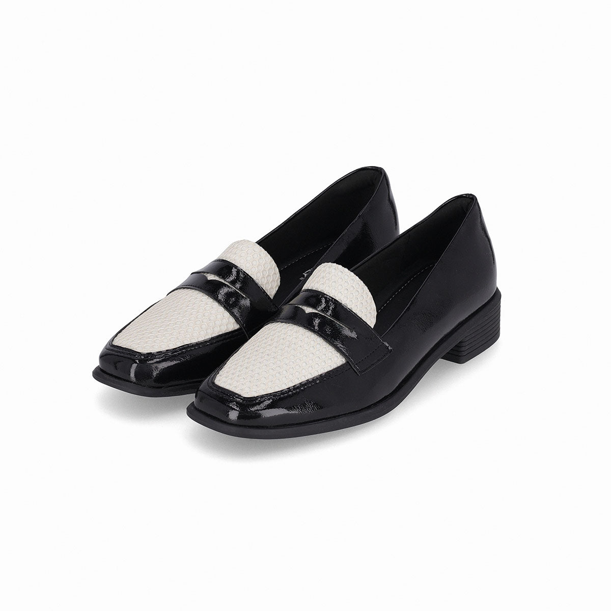 Loafer tacón bajo bicolor – Giovanna