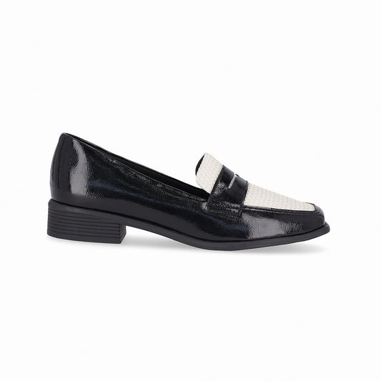 Loafer tacón bajo bicolor – Giovanna