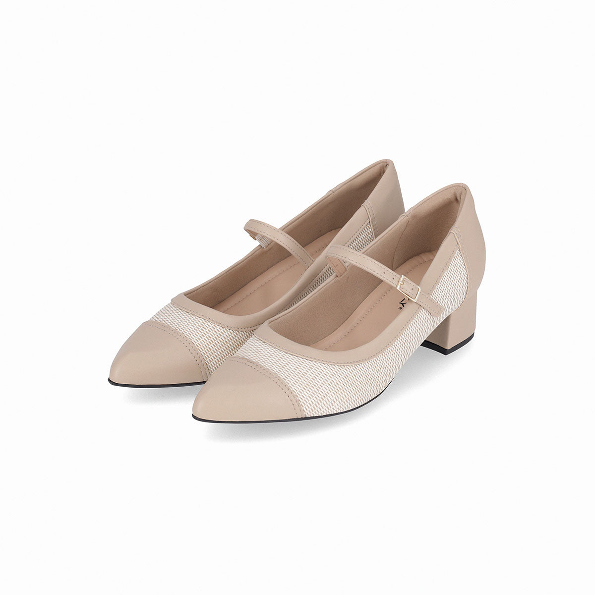 Zapatilla tacón medio cap toe – Taci