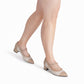 Zapatilla tacón medio cap toe – Taci