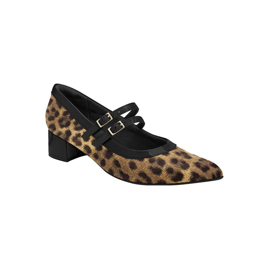 Zapato stiletto tacón medio animal print – Taci