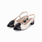 Zapato stiletto tacón medio semi abierto  – Taci