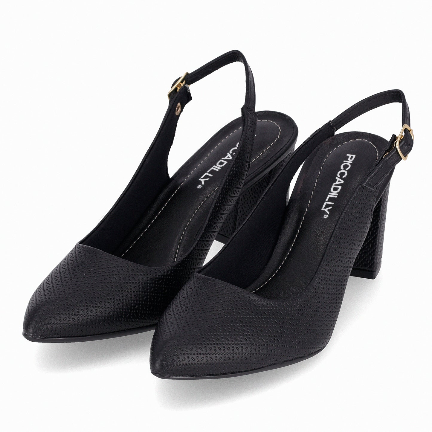 Slingback de tacón alto semi abierto – Luiza