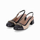 Slingback cap toe puntera cuadrada – Estela