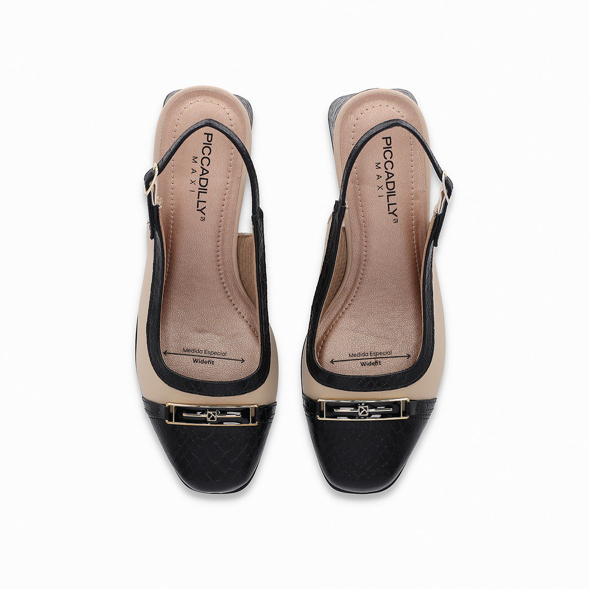 Slingback cap toe puntera cuadrada – Estela