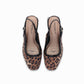 Slingback puntera cuadrada tacón medio con texturas – Estela