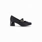 Zapatilla cap toe estilo Mary Jane tacón medio – Estela