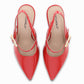Zapatilla Stiletto semi abierto de tacón alto con hebilla para mujer – Silvana