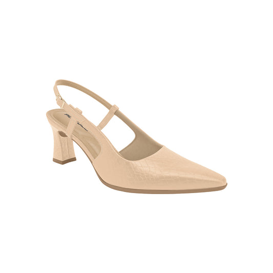 Slingback tacón alto semiabierto con correa ajustable – Irene