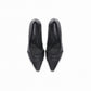 Zapatilla tacón alto con textura en punta – Irene