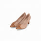 Zapatilla tacón alto con textura en punta – Irene