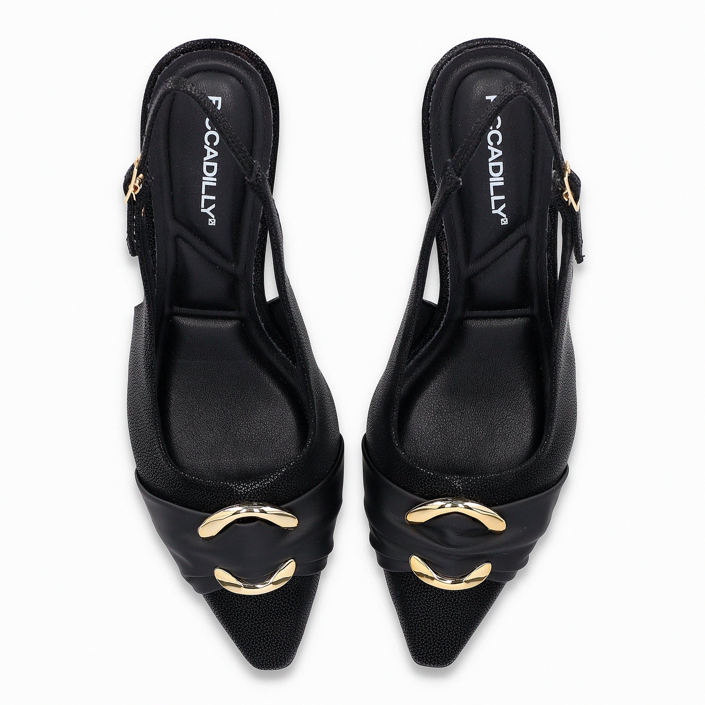 Zapatilla de tacón medio con eslabón para mujer – Irene