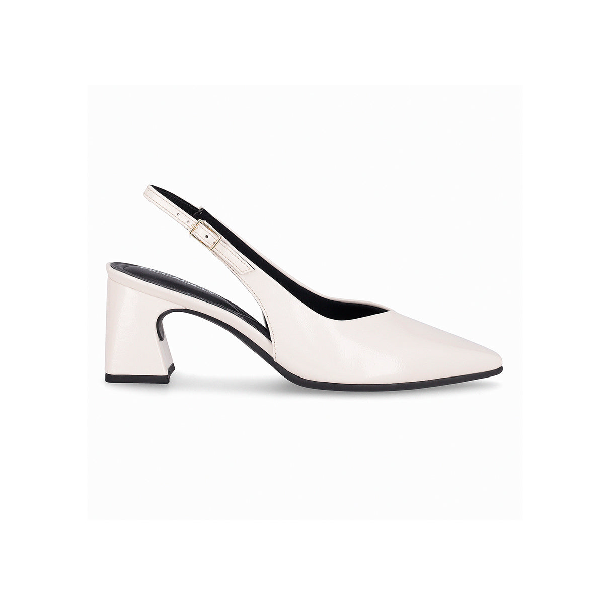 Zapatilla de tacón medio con correa ajustable para mujer – Irene