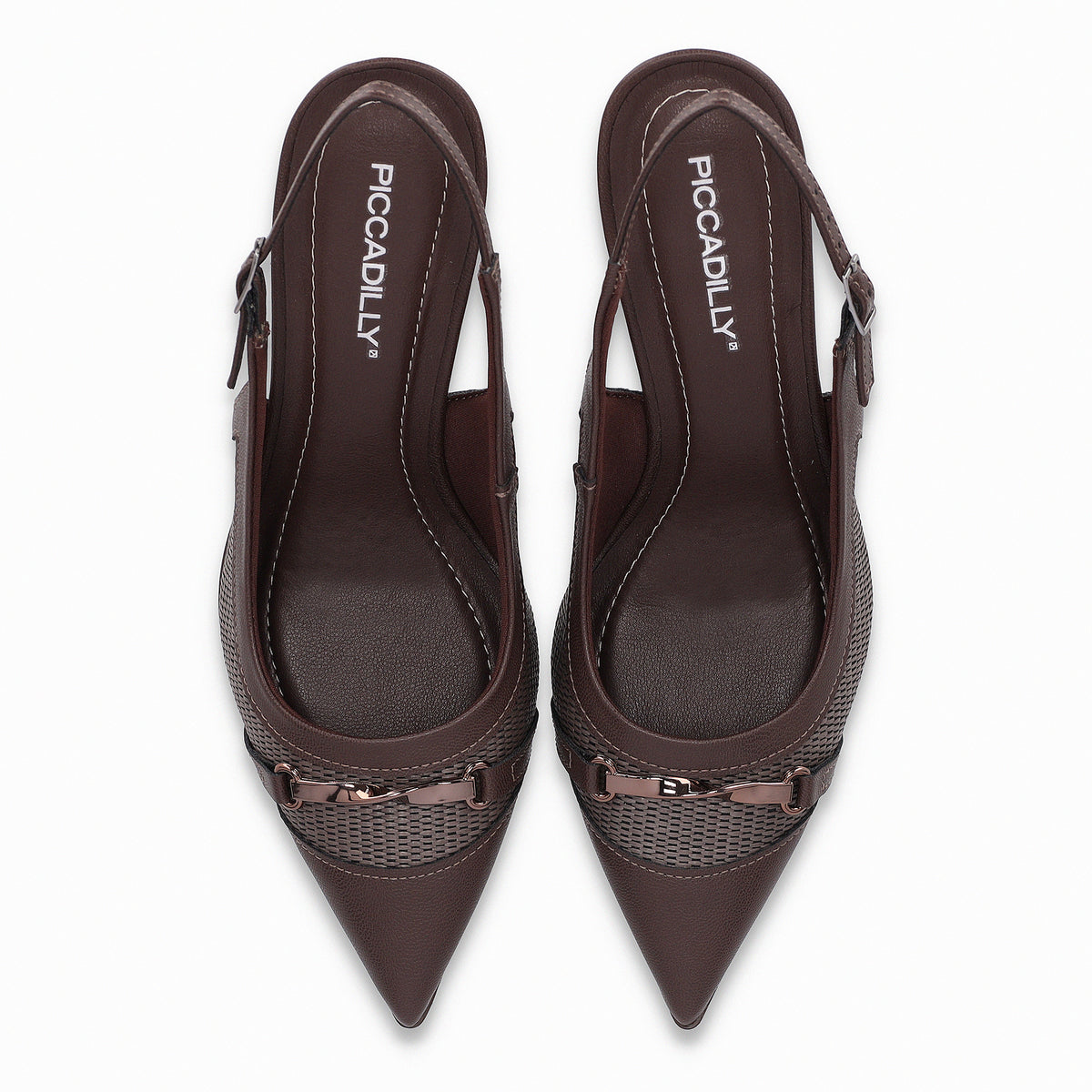 Zapatillas de tacón alto con detalle tejido