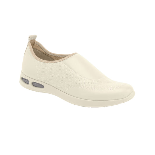 tenis cerrado color blanco para dama
