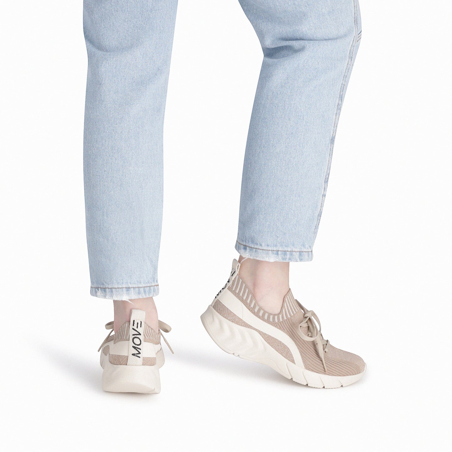 Tenis deportivo de tela elástica para mujer - MOVE