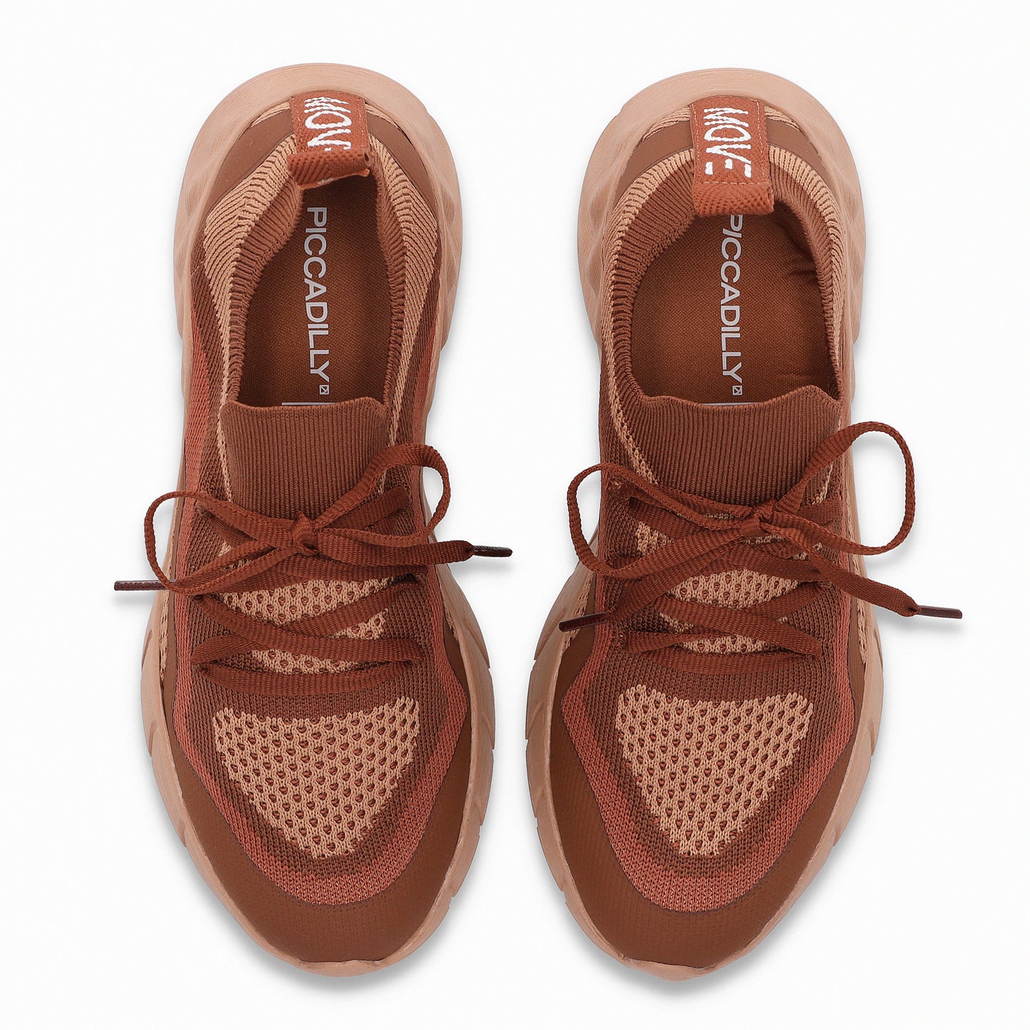 Tenis de tela elástica con agujetas para mujer - MOVE