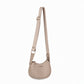 Bolsa crossbody suave con correa ancha