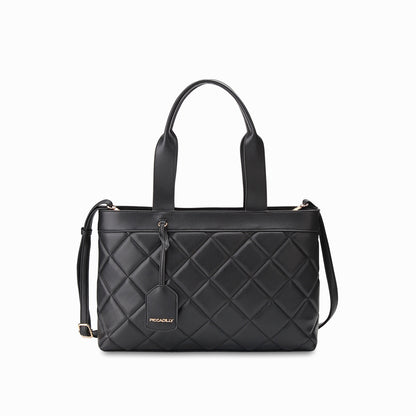 Bolsa satchel acolchada elegante
