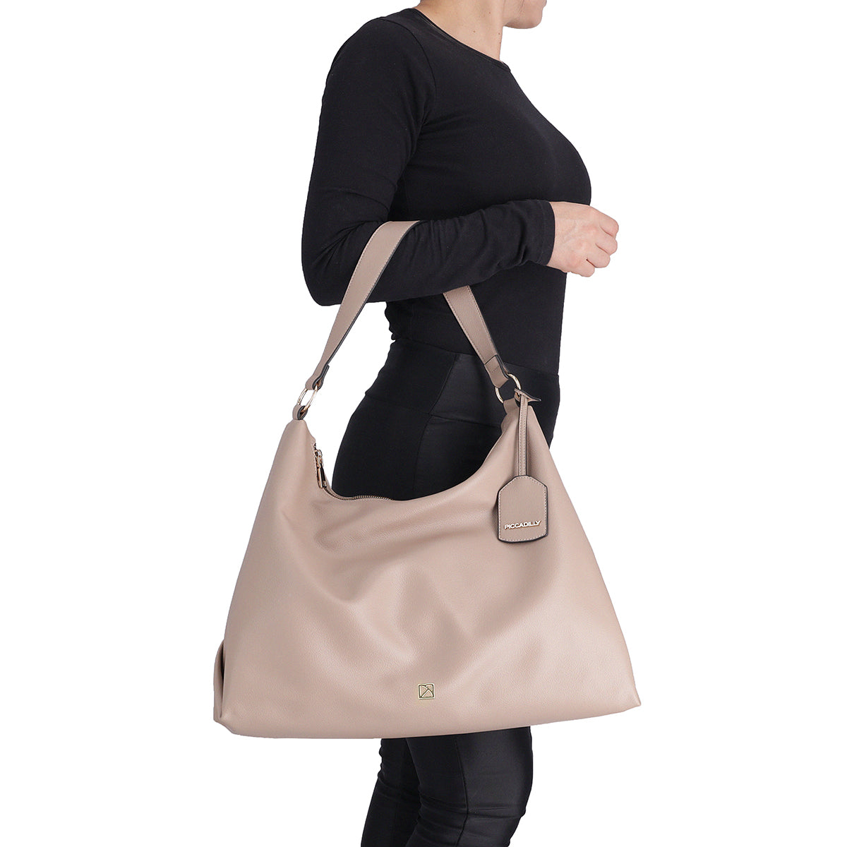 Bolsa hobo de hombro elegante
