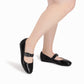 balerina michele de tacon bajo con cinto de ajuste negro para mujer
