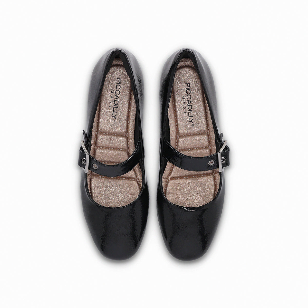 balerina michele de tacon bajo con cinto de ajuste negro para mujer
