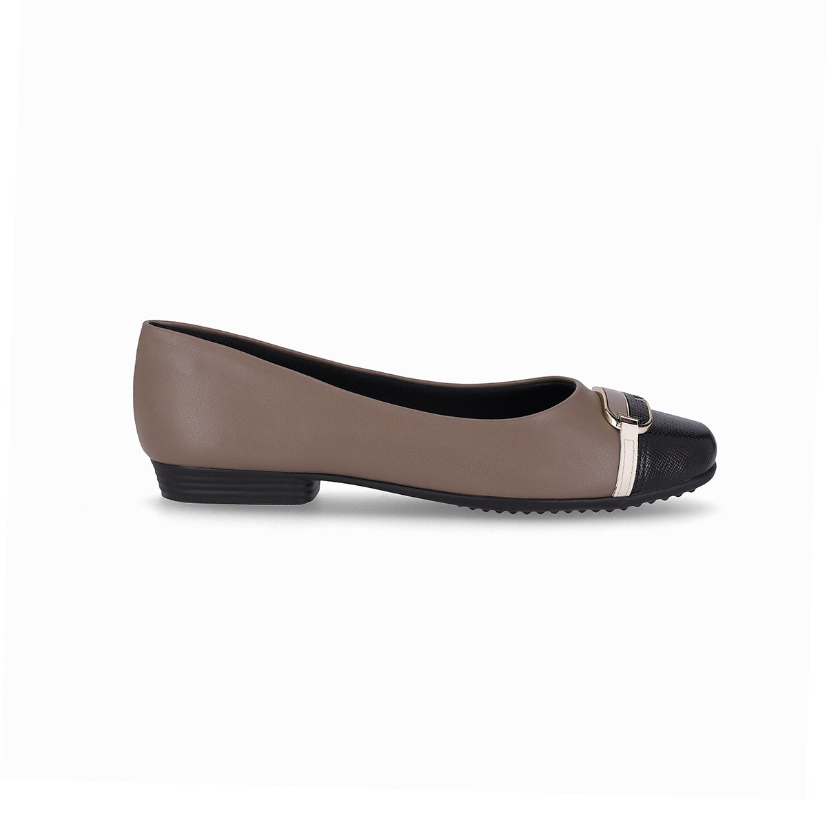 balerina raquel de tacon bajo para juanete con hebilla para mujer cafe negro blanco