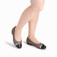 balerina raquel de tacon bajo para juanete con hebilla para mujer cafe negro blanco