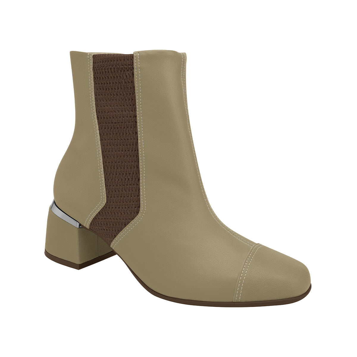 bota estela arriba del tobillo de tacon medio de vestir para juanetes para mujer camel