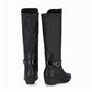 bota para mujer a la rodilla de tacón corrido. bota para mujer. bota alta para invierno. botas a la rodilla