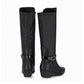 bota para mujer a la rodilla de tacón corrido. bota para mujer. bota alta para invierno. botas a la rodilla
