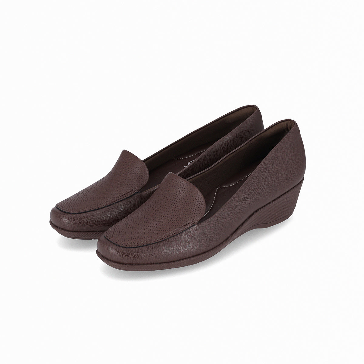 mocasin basico ivone de tacon medio corrido para el diario cafe