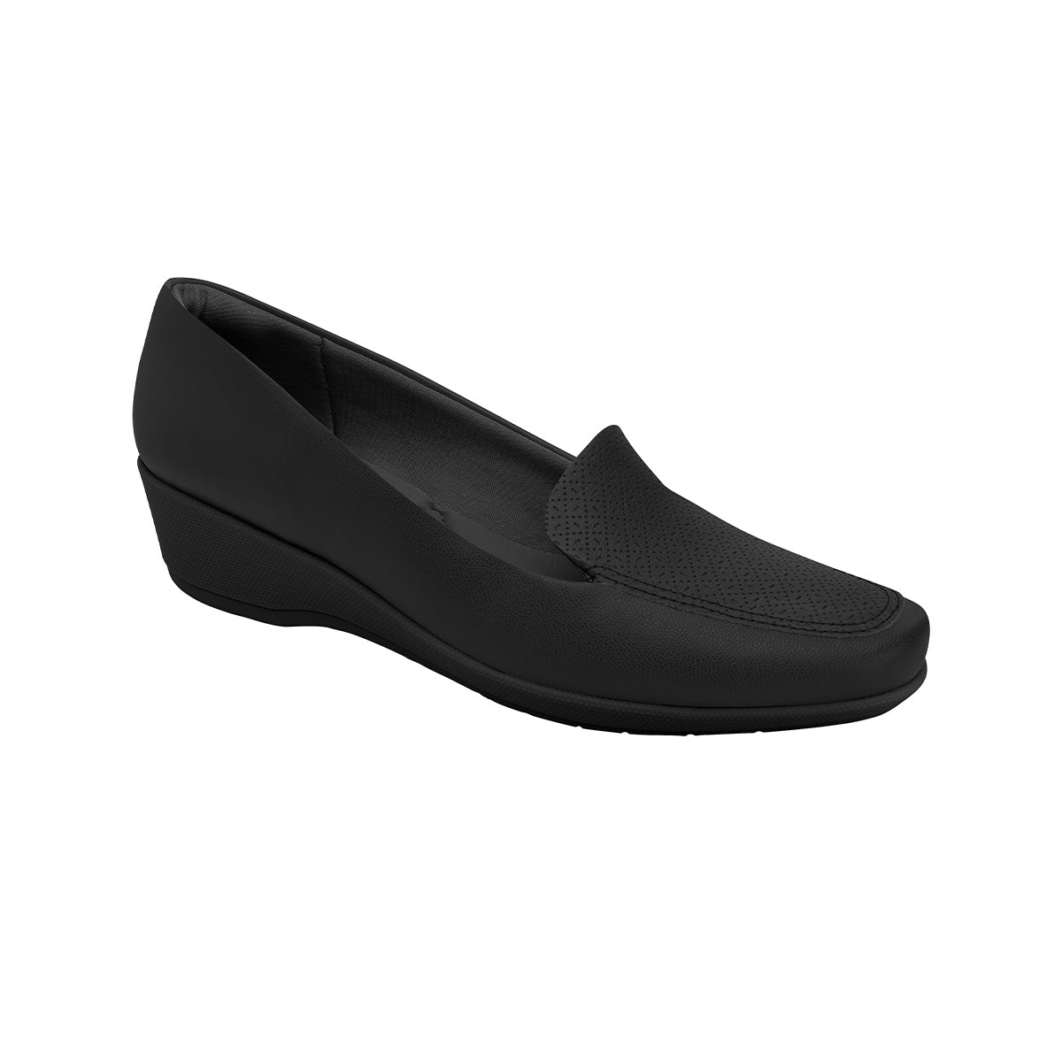 mocasin basico ivone de tacon medio corrido para el diario negro